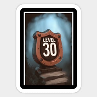 level 30 unlocked Sticker